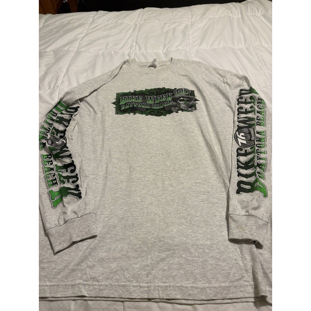 Bike Week 2017 Daytona Beach Long Sleeve ‘Backer’ Size XL Motorcycle Biker